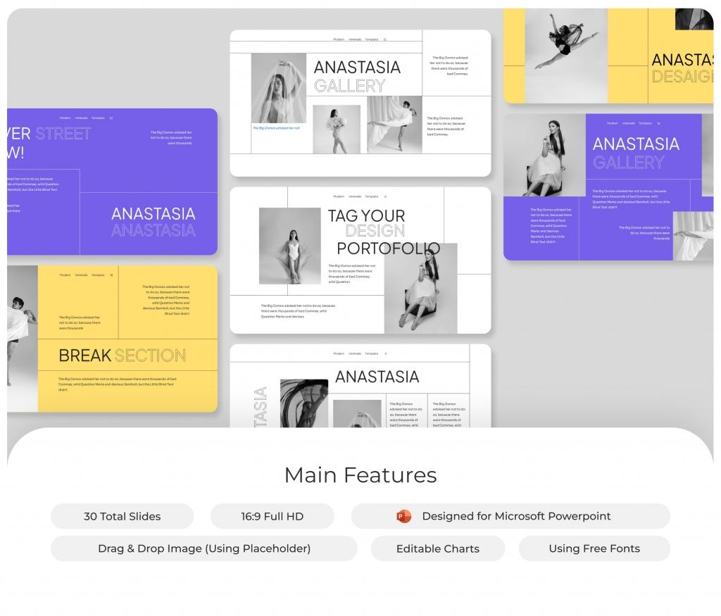 Anastasia - Multipurpose PowerPoint Presentation Template