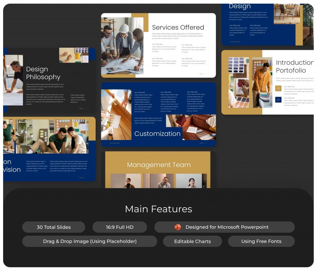 Dream- Interior Design PowerPoint Presentation Template
