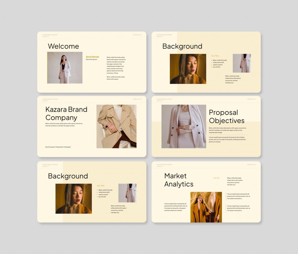 Kazara- Brand Proposal PowerPoint Presentation Template