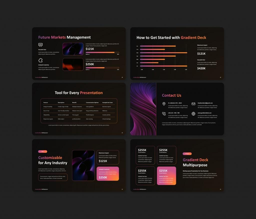 Gradient Deck Multipurpose PowerPoint Template