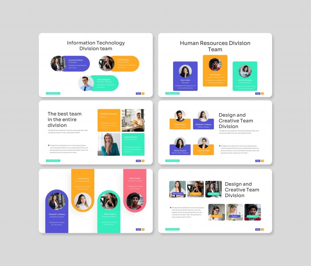 Team Profile - PowerPoint Presentation Template