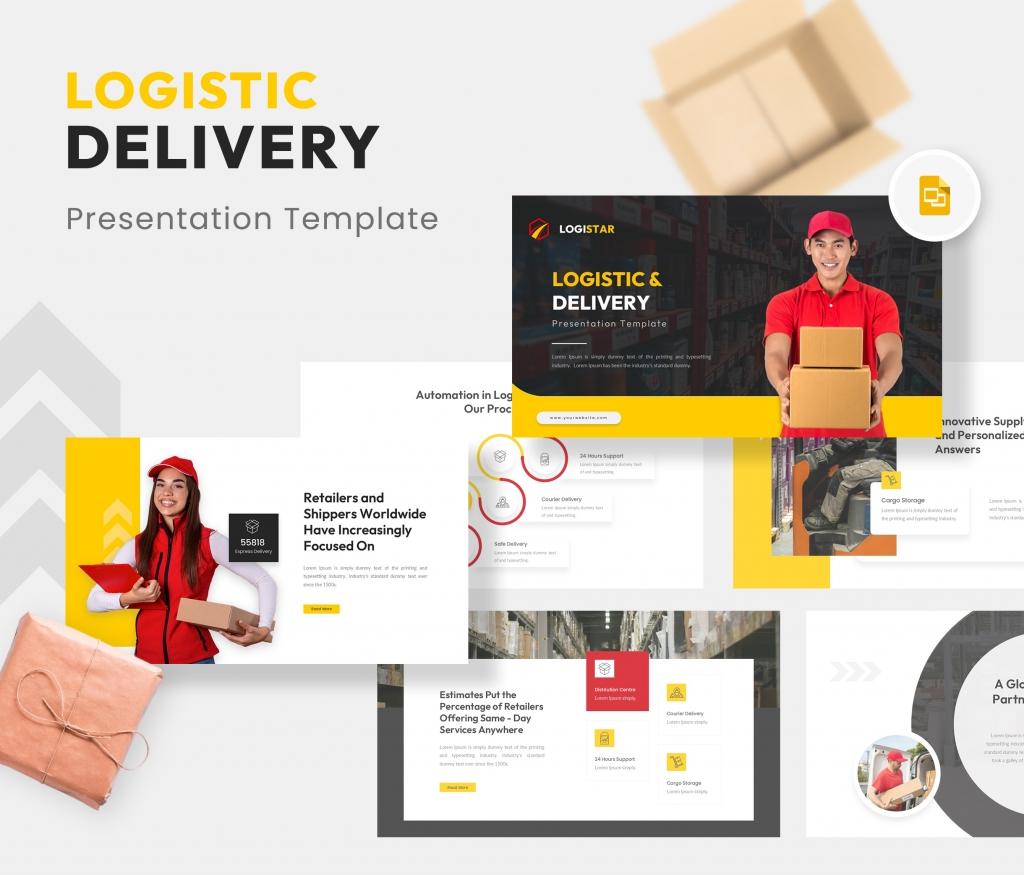 Logistar - Logistic and Delivery Google Slides Template