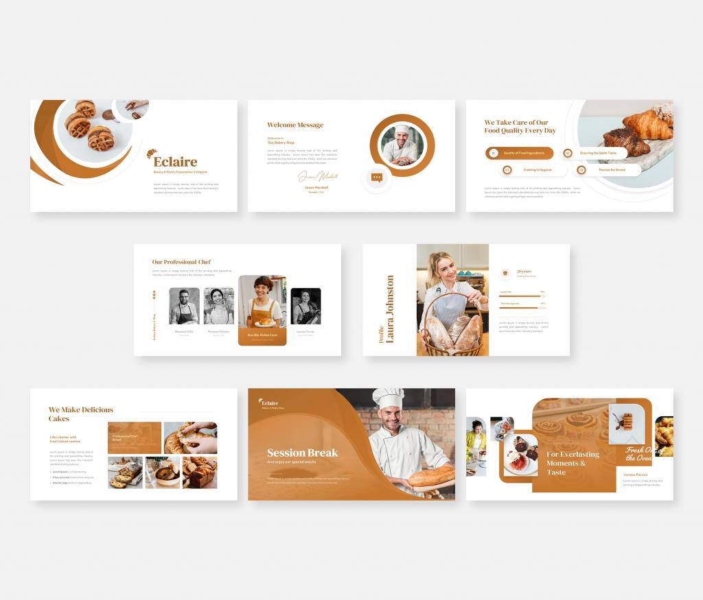 Eclaire- Bakery and Pastry Google Slides Presentation