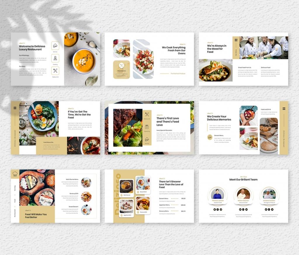 Delizioso- Food and Restaurant PowerPoint Presentation