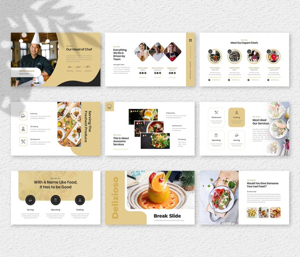 Delizioso- Food and Restaurant PowerPoint Presentation