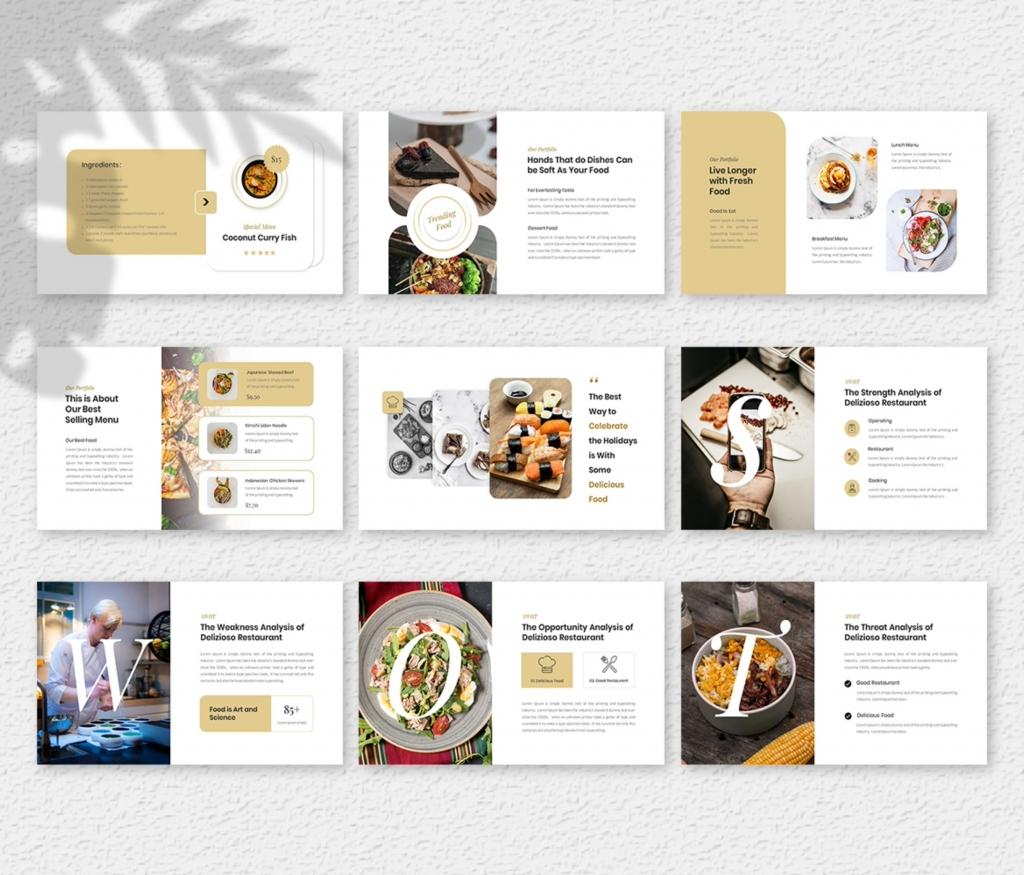 Delizioso- Food and Restaurant PowerPoint Presentation