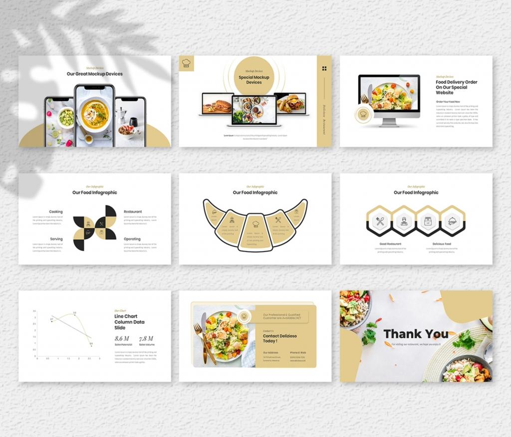 Delizioso- Food and Restaurant PowerPoint Presentation