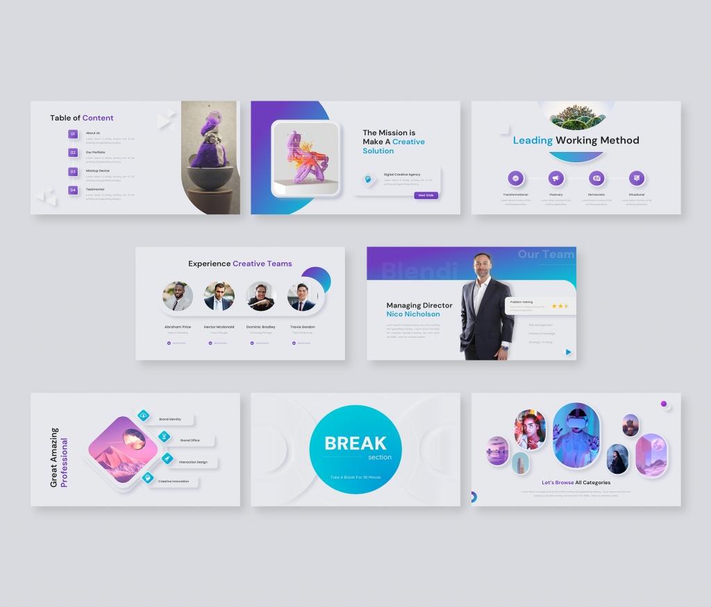 Blendi- Multipurpose Google slides Presentation Template