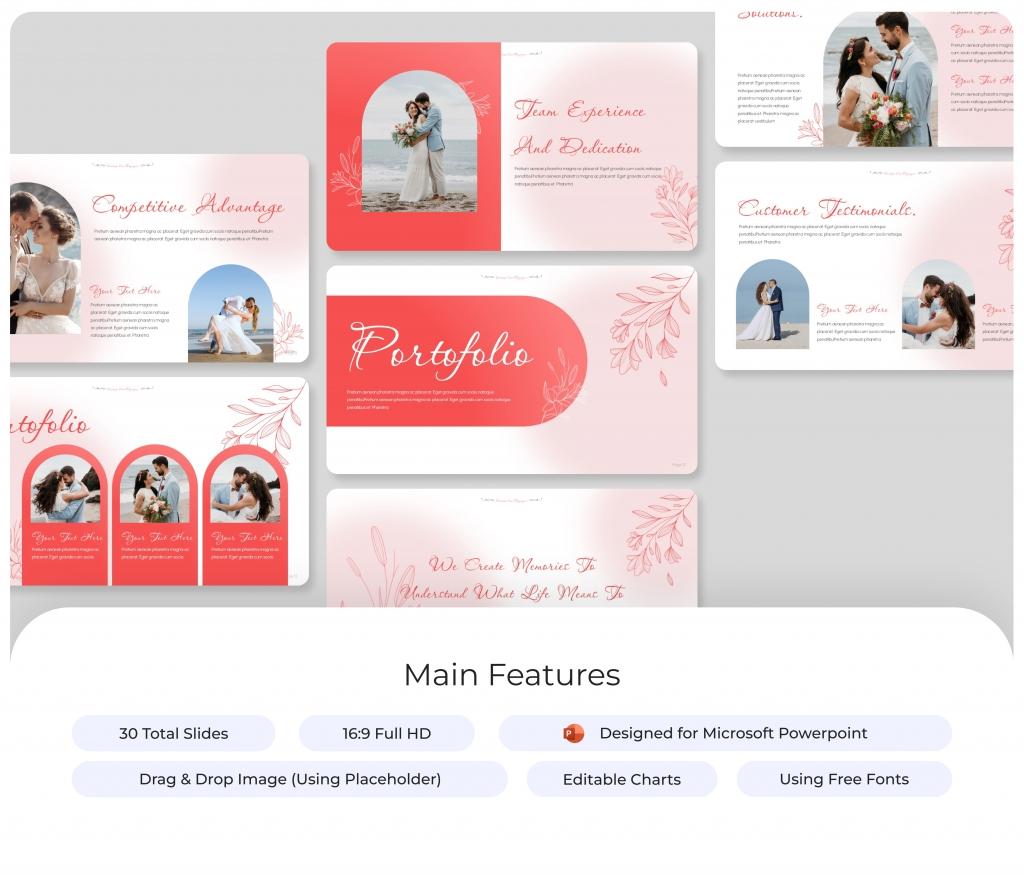 Dewdrops- Event Organizer PowerPoint Presentation Template