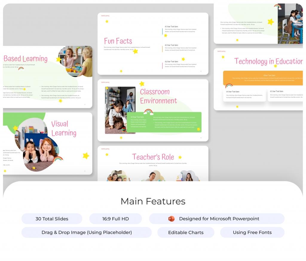 Colorful Learning PowerPoint Presentation Template