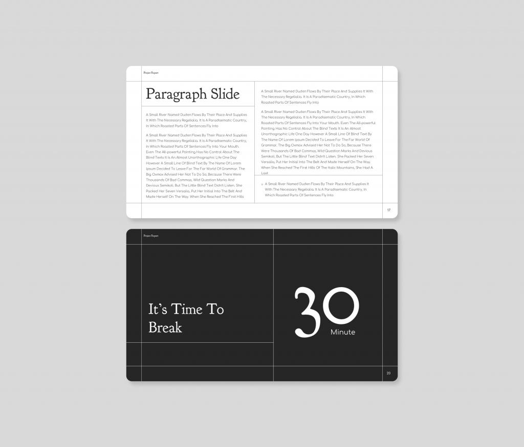 Project Report PowerPoint Presentation Template