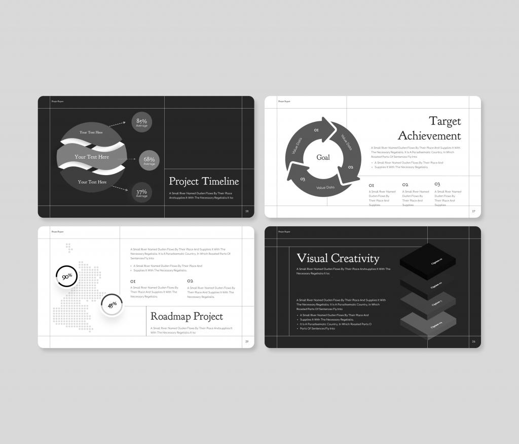 Project Report PowerPoint Presentation Template