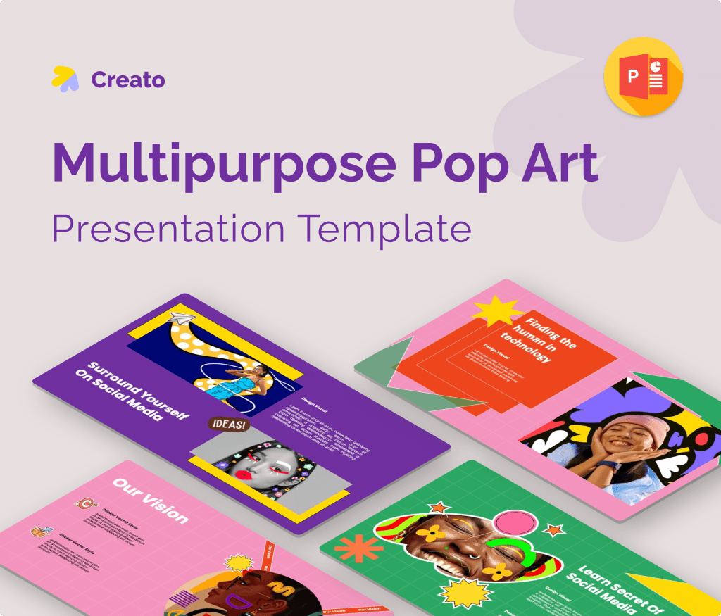 Creato- Multipurpose Pop Art PowerPoint Template