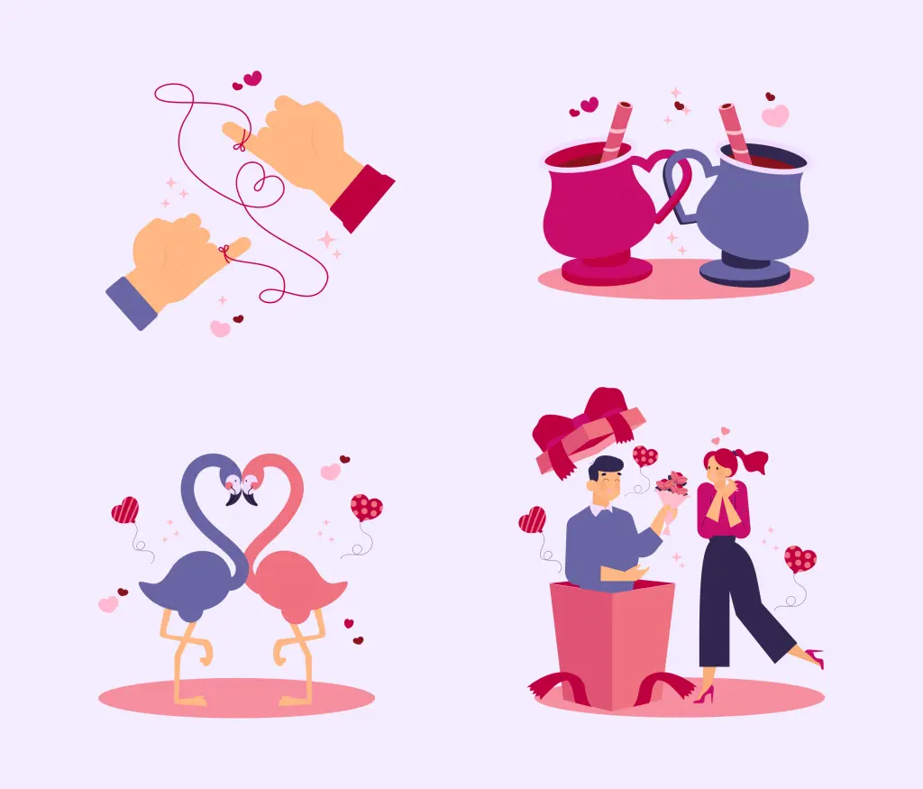 16 Valentines Illustration Pack