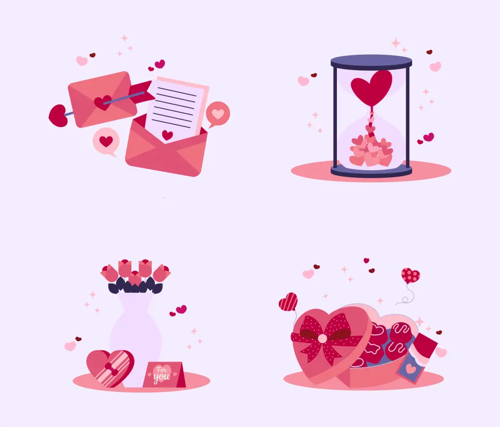 16 Valentines Illustration Pack