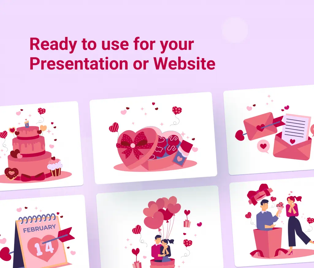 16 Valentines Illustration Pack