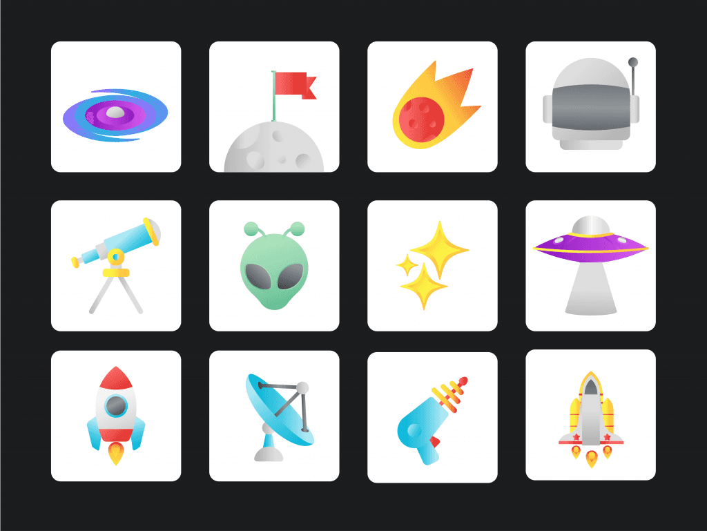 25 Space Icon Pack