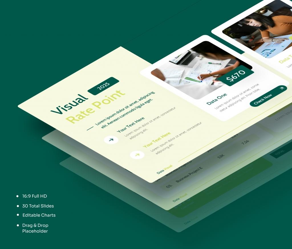 Data Visual PowerPoint Presentation Template