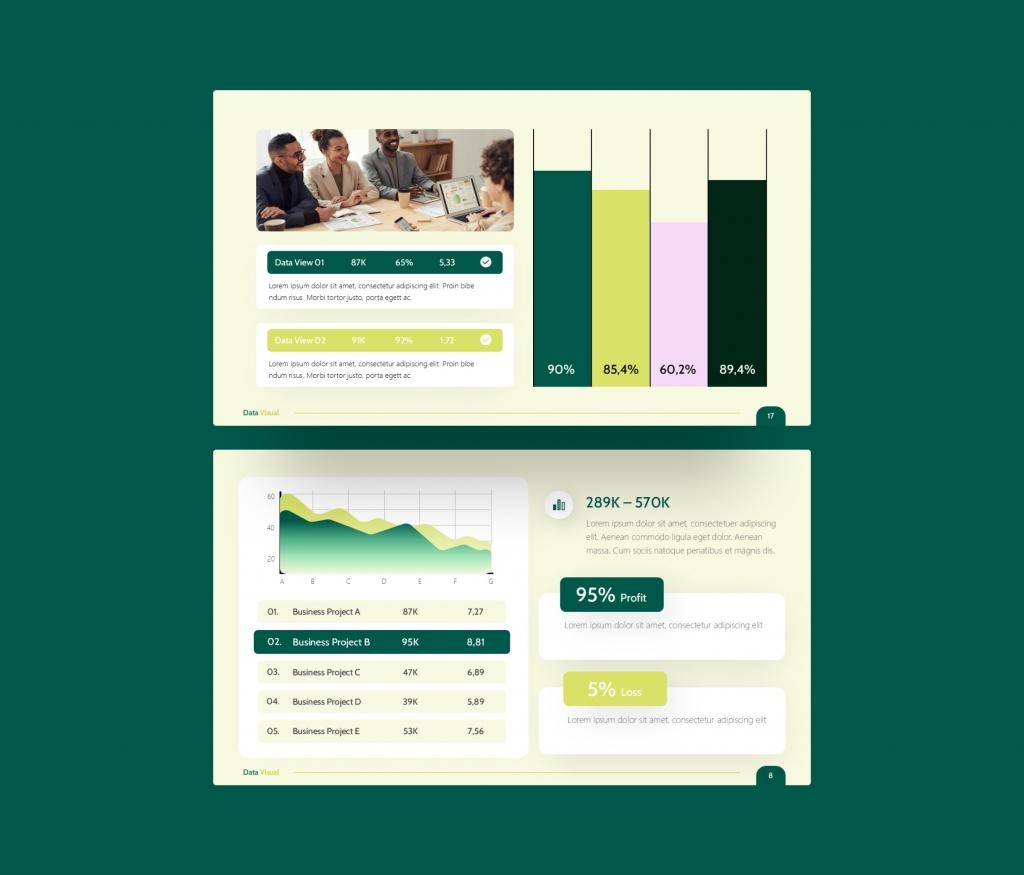 Data Visual PowerPoint Presentation Template