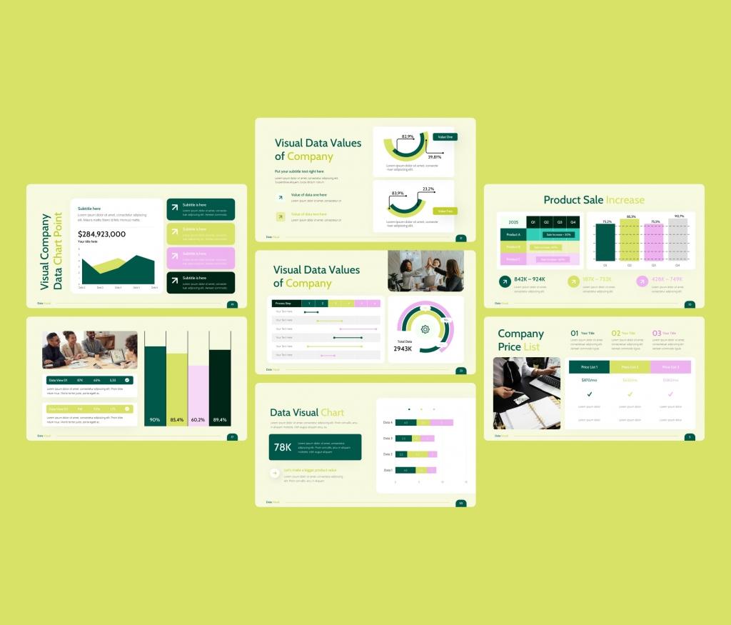 Data Visual PowerPoint Presentation Template
