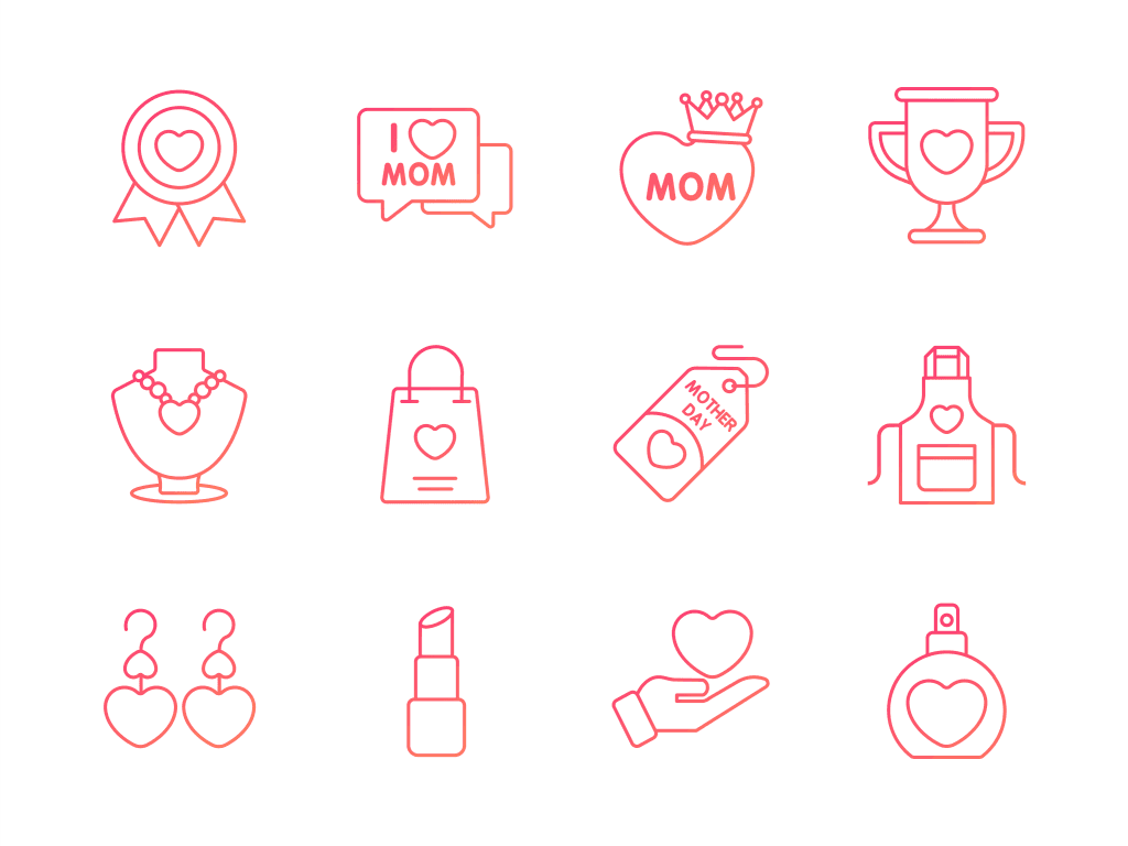 24 Mother's Day Icon Pack