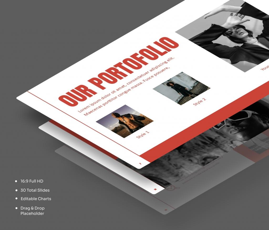Fashion Showcase PowerPoint Presentation Template