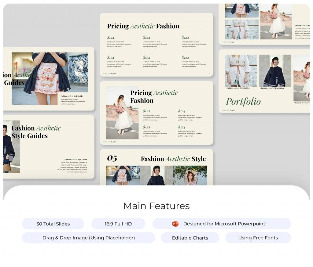 Aesthetic Fashion Guide PowerPoint Presentation