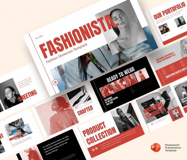Fashion Showcase PowerPoint Presentation Template