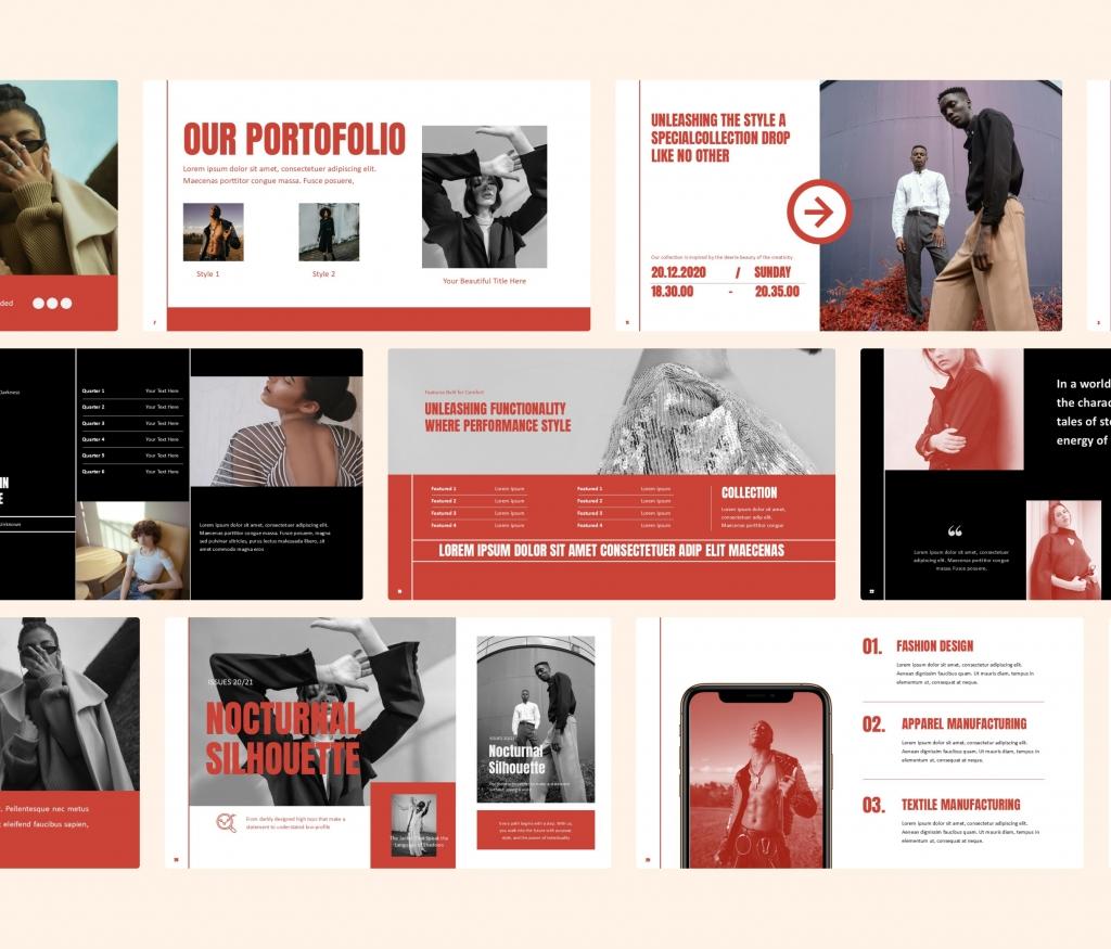 Fashion Showcase PowerPoint Presentation Template