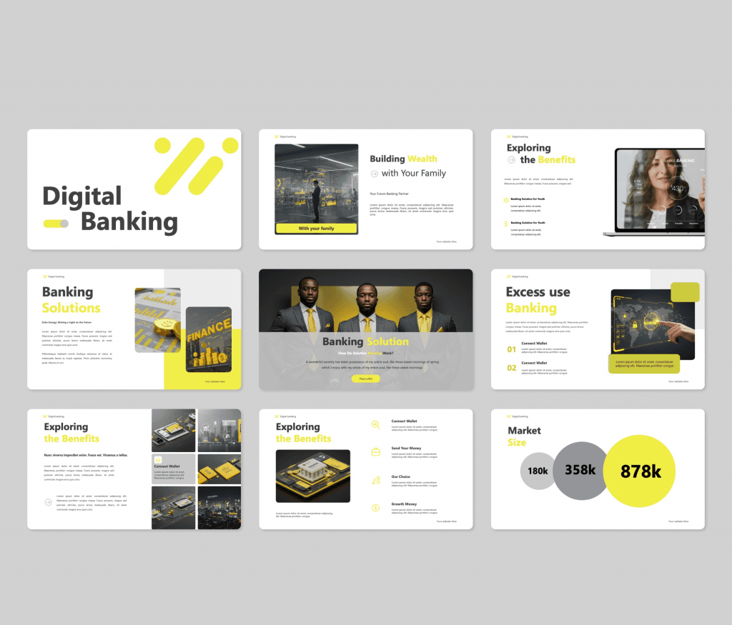 Digital Banking PowerPoint Presentation Template