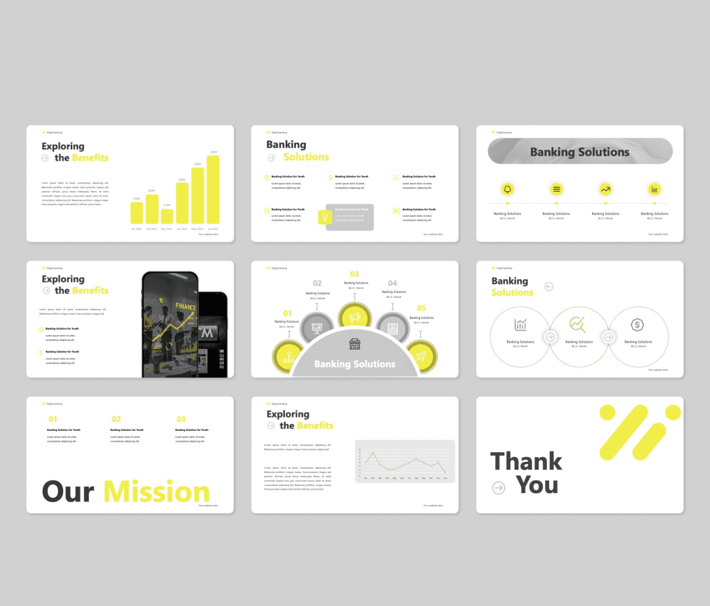 Digital Banking PowerPoint Presentation Template