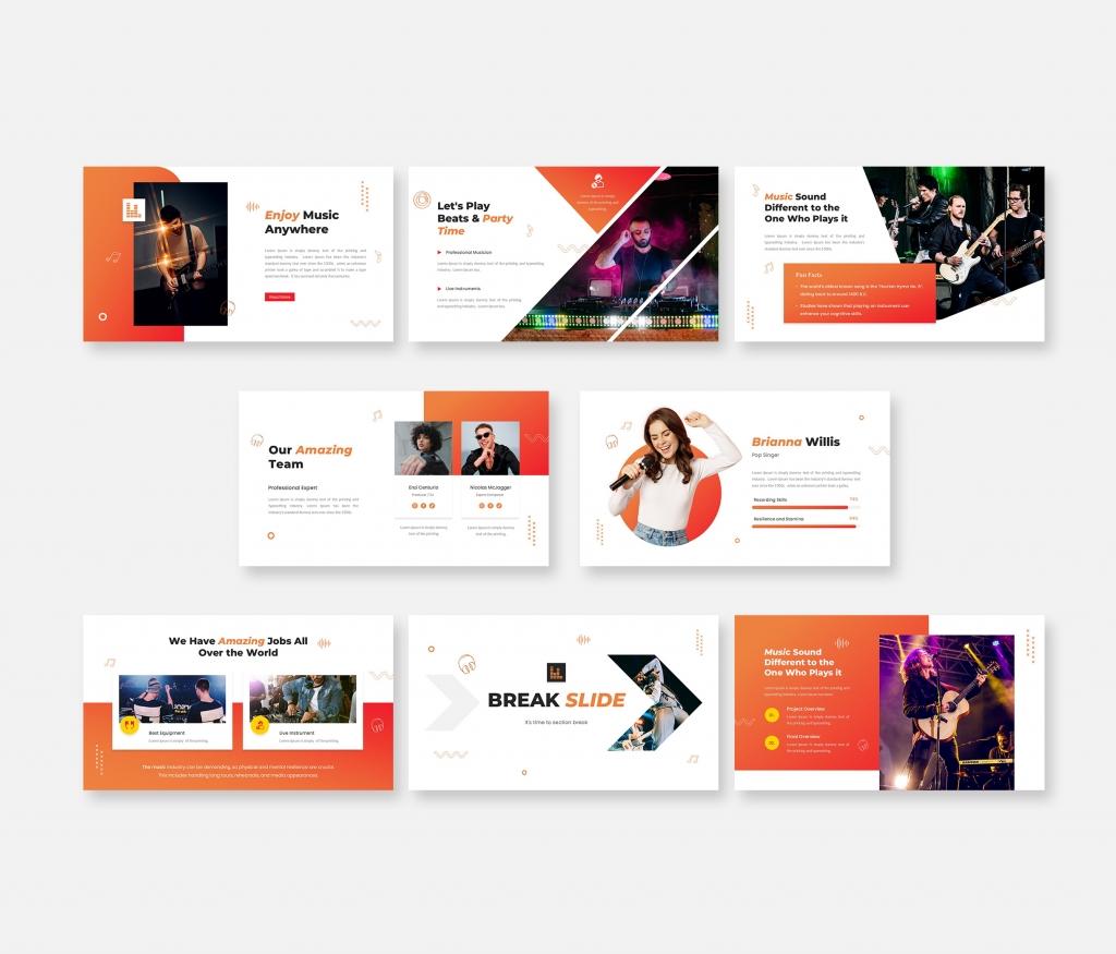 Sonic- Music & Entertainment Google Slides Template