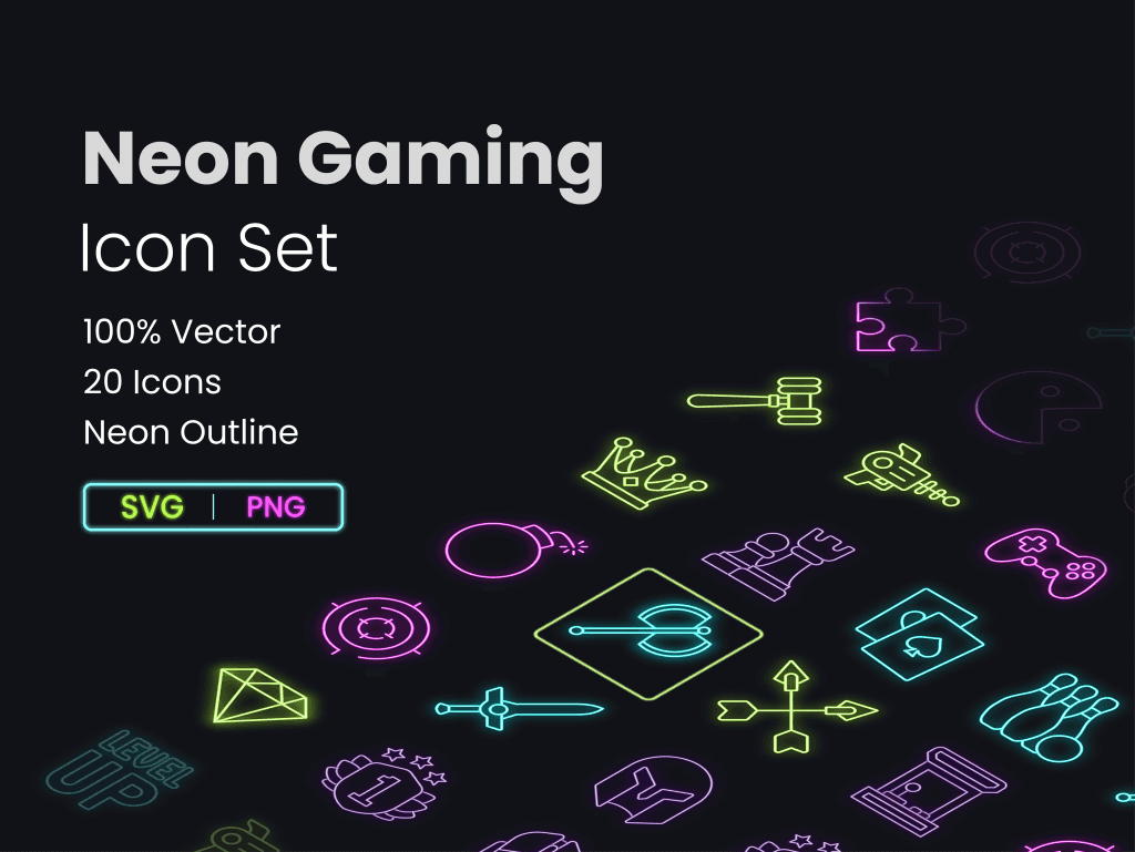 20 Gaming Icon set