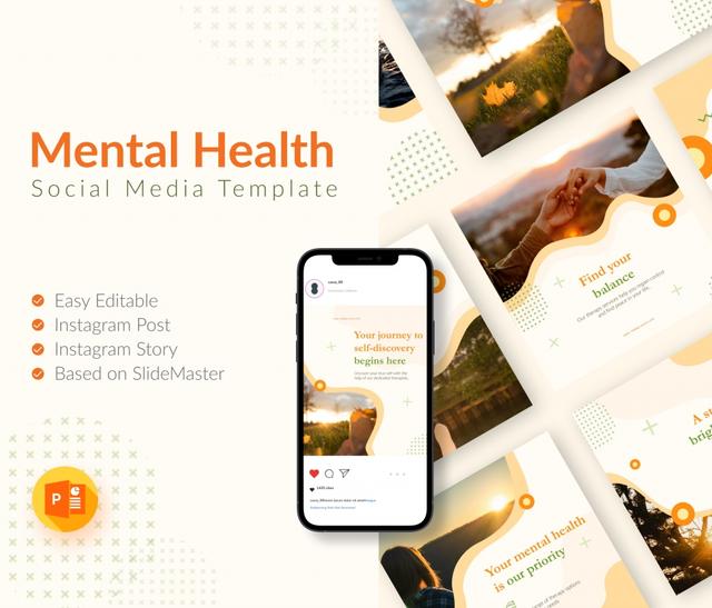 Mental health Social Media Template