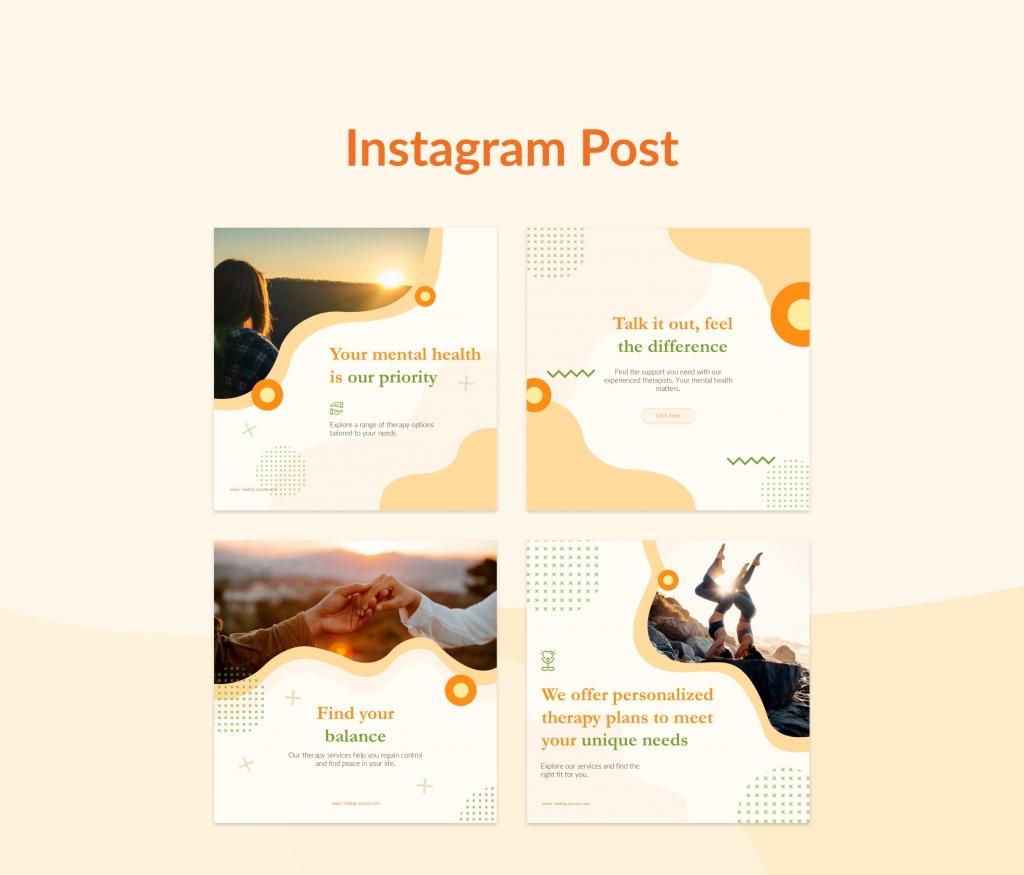 Mental health Social Media Template