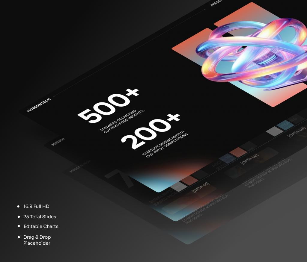 Modern Tech - Presentation PowerPoint Template