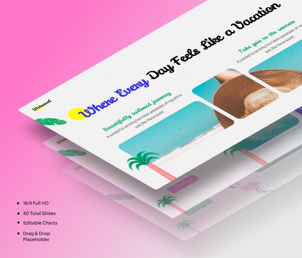 Creative Summer PowerPoint Presentation template
