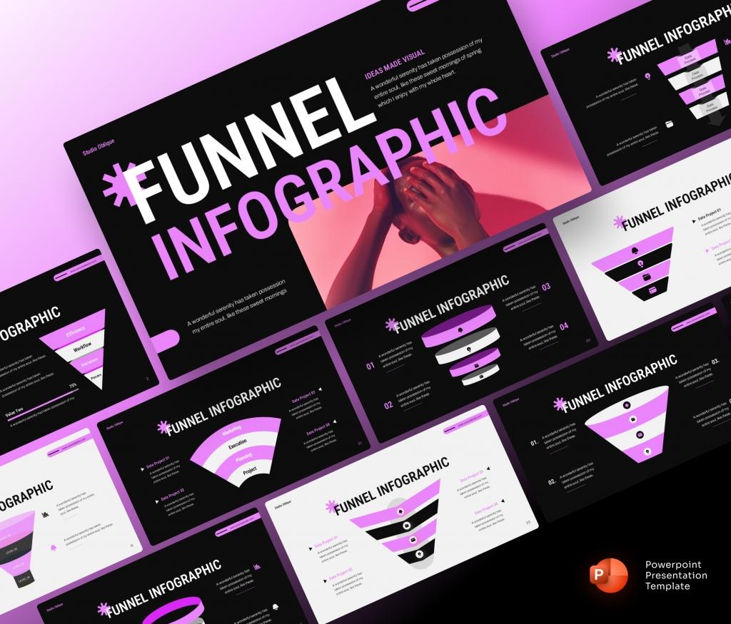 Funnel Diagram Presentation PowerPoint Template