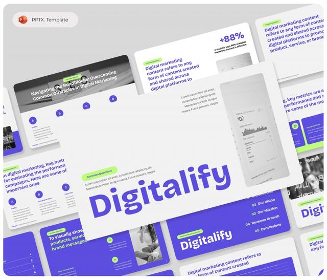 Digitalify – Digital Marketing Presentation PowerPoint Template