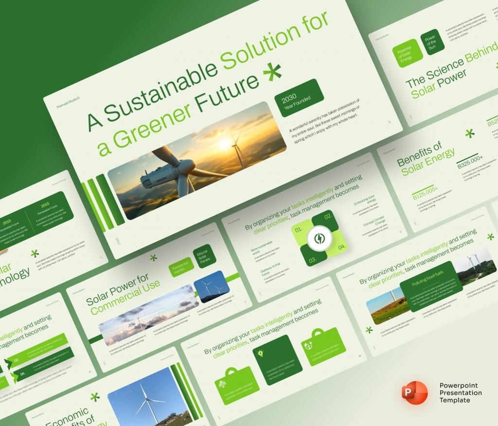 Green Energy Presentation PowerPoint Template