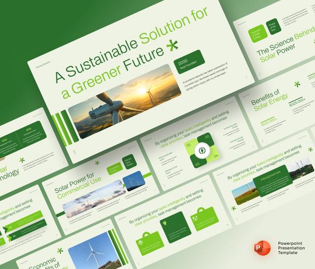 Green Energy Presentation PowerPoint Template