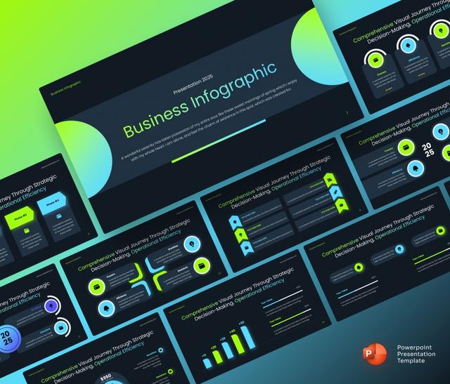 Business Infographic Presentation PowerPoint Template