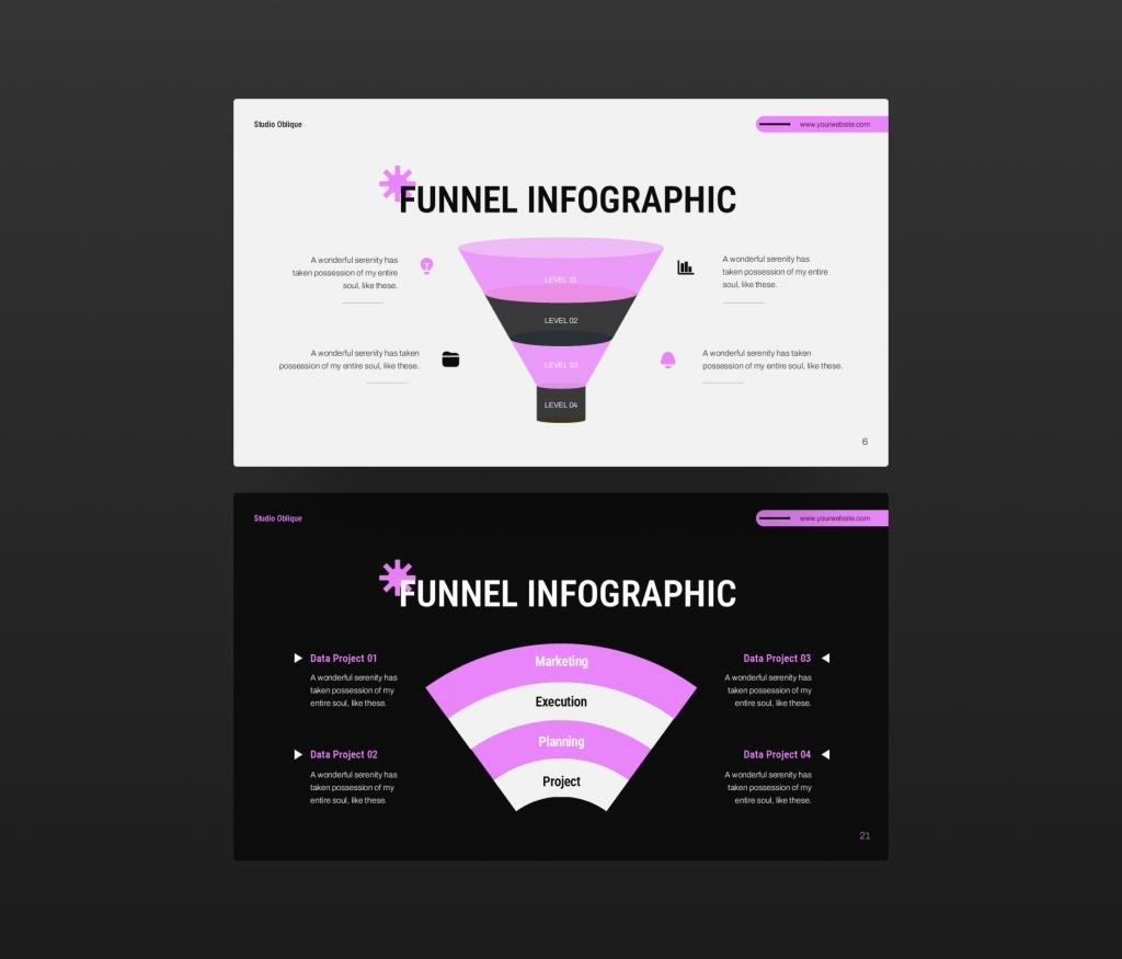 Funnel Diagram Presentation PowerPoint Template