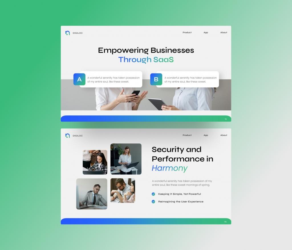 Startup saas Powerpoint Presentation template