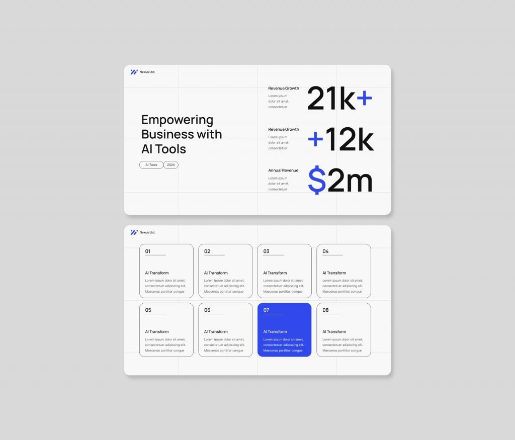 Ai Business deck PowerPoint Template