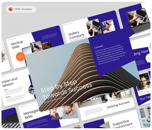 Step by Step Towards Success PowerPoint