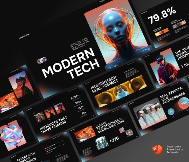 Modern Tech – Presentation PowerPoint Template