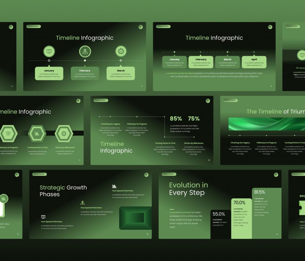 Timeline infographic Presentation PowerPoint Template