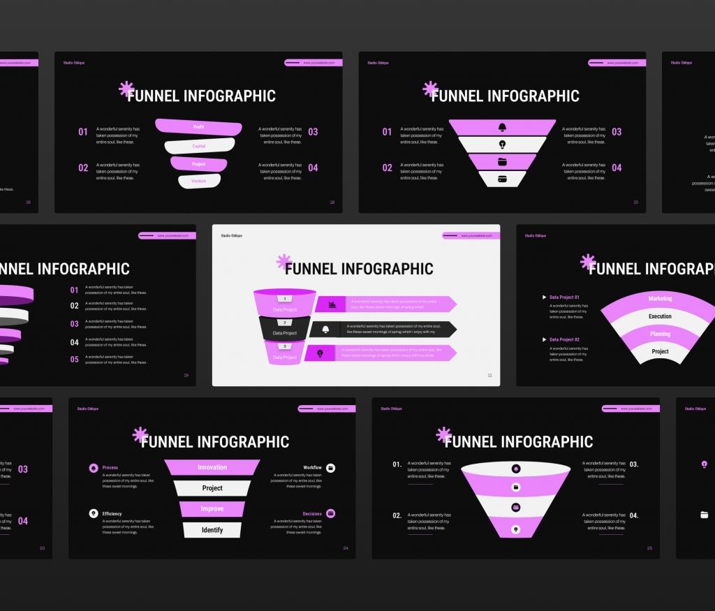 Funnel Diagram Presentation PowerPoint Template