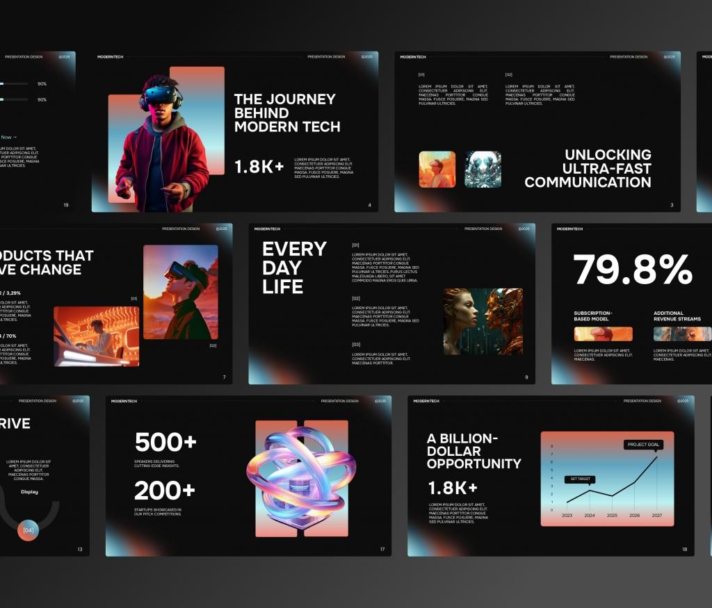 Modern Tech - Presentation PowerPoint Template